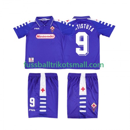 Fußballtrikots ACF Fiorentina BATISTUTA 9 1999 Retro Kinder 1998 Kurzarm Heimtrikotsatz kaufen